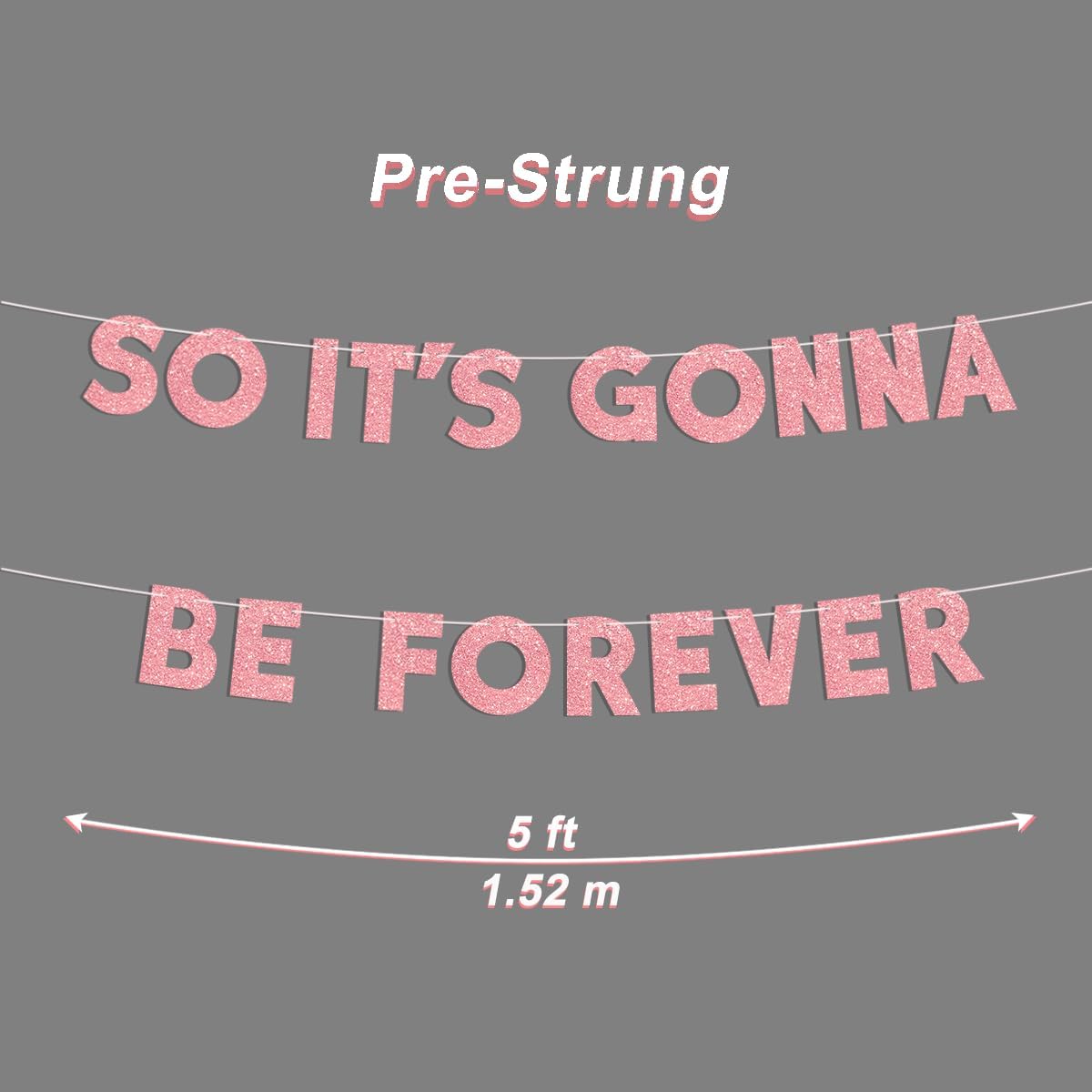 Pre-Strung Bachelorette Party Banner for Engagement Celebrations
