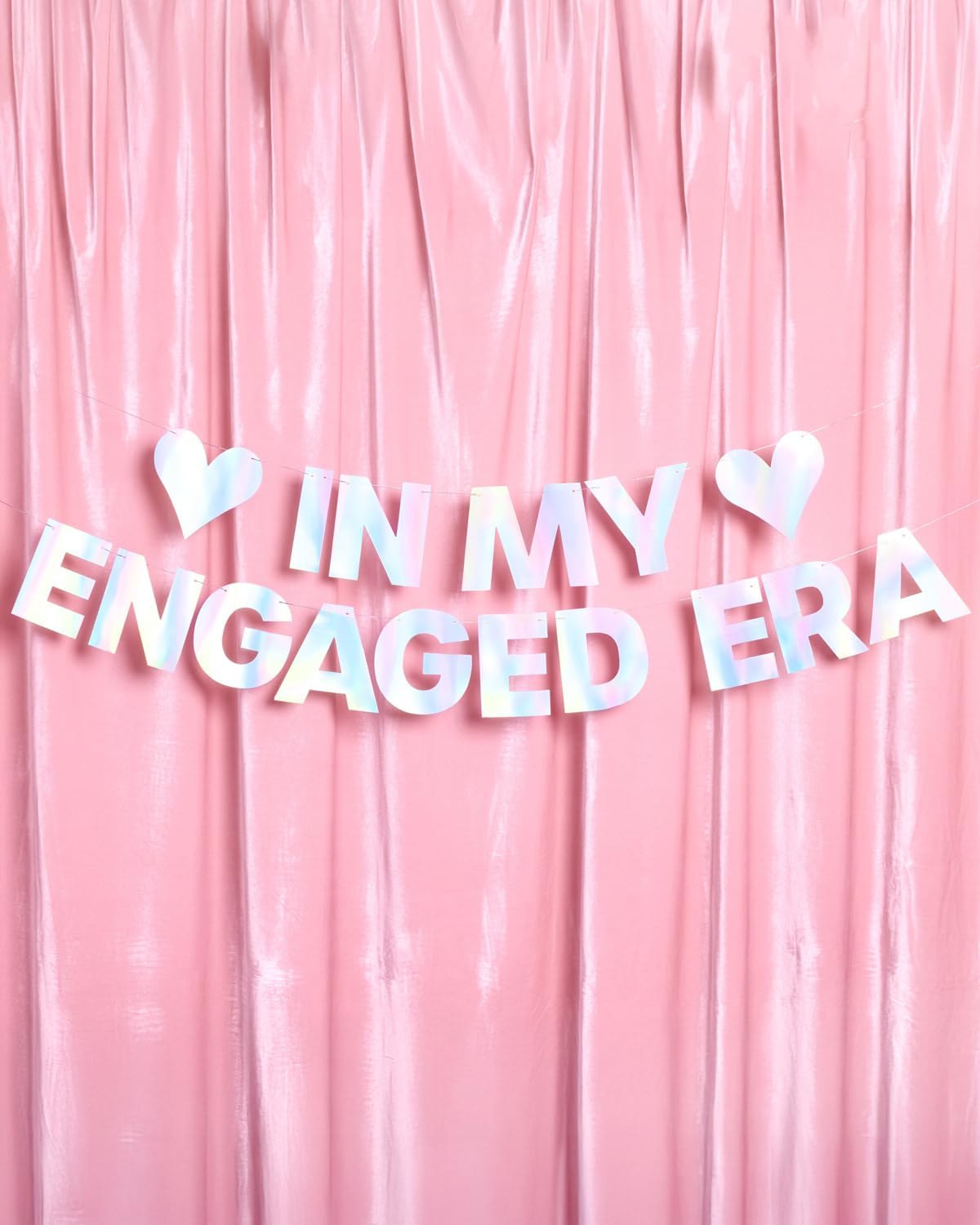 Xo Fetti Iridescent Foil Banner 5 Ft Engagement Decor