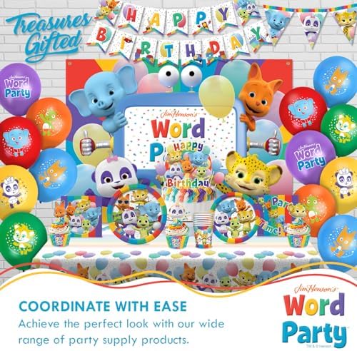 Treasures Gifted Jim Hensons Word Party Tablecloth Pack of 2