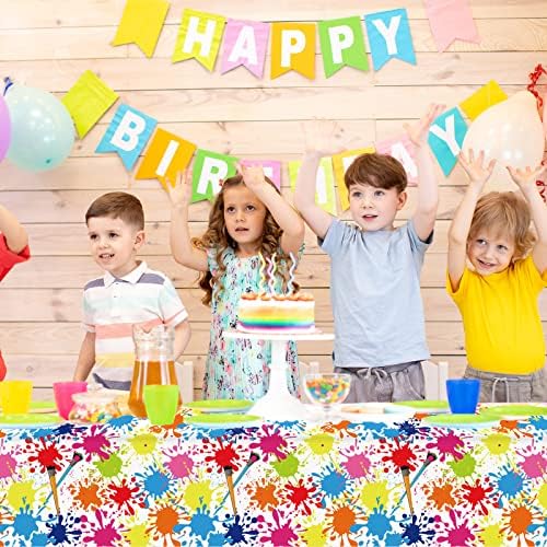 GISGFIM 3 Pcs Art Paint Tablecloths for Kids