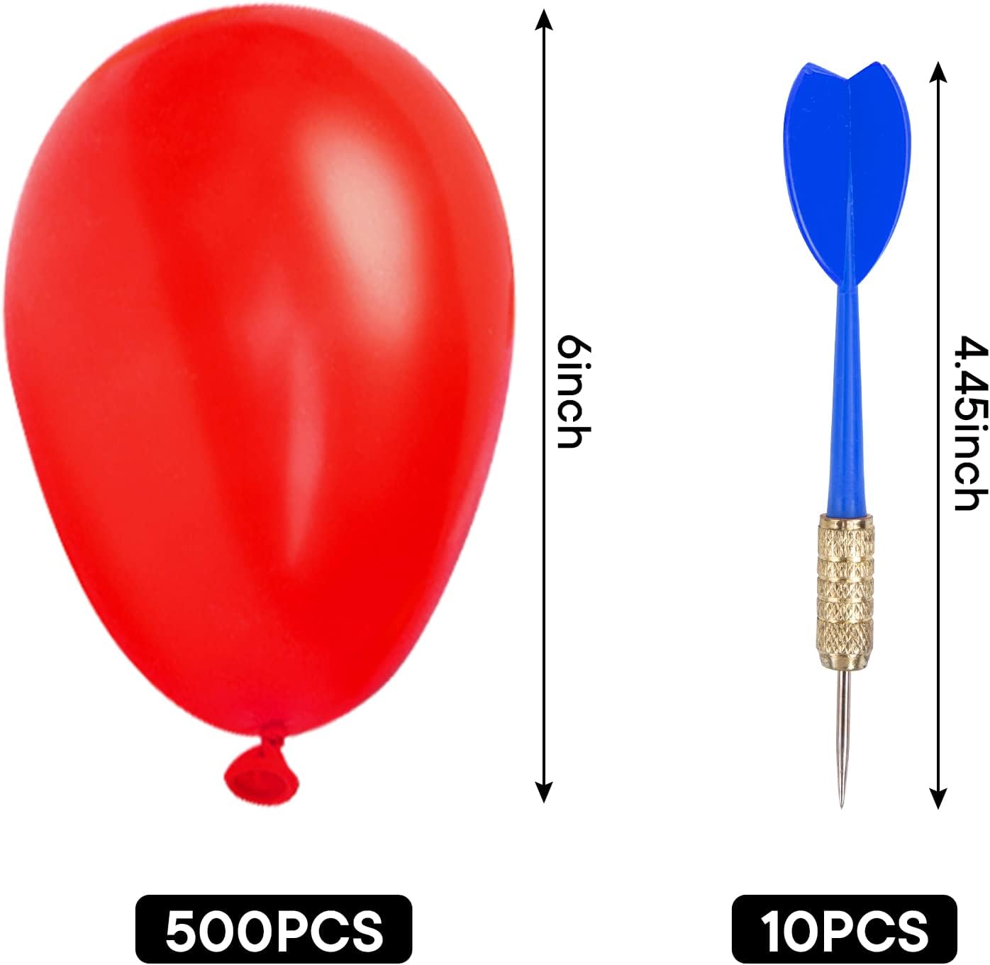 LovesTown 500Pcs Darts Balloons Party Decor