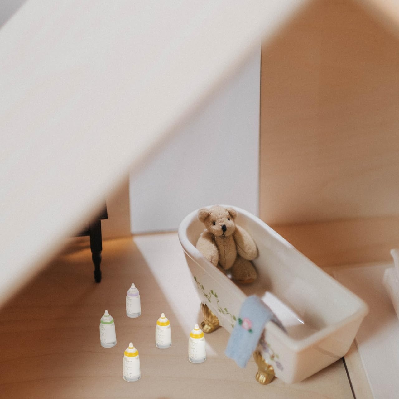 Kichvoe 30pcs Miniature Doll Bottle Set for Baptism Party Favors