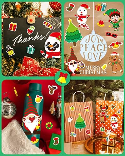 42 Sheets Christmas Stickers for Kids DIY Crafts