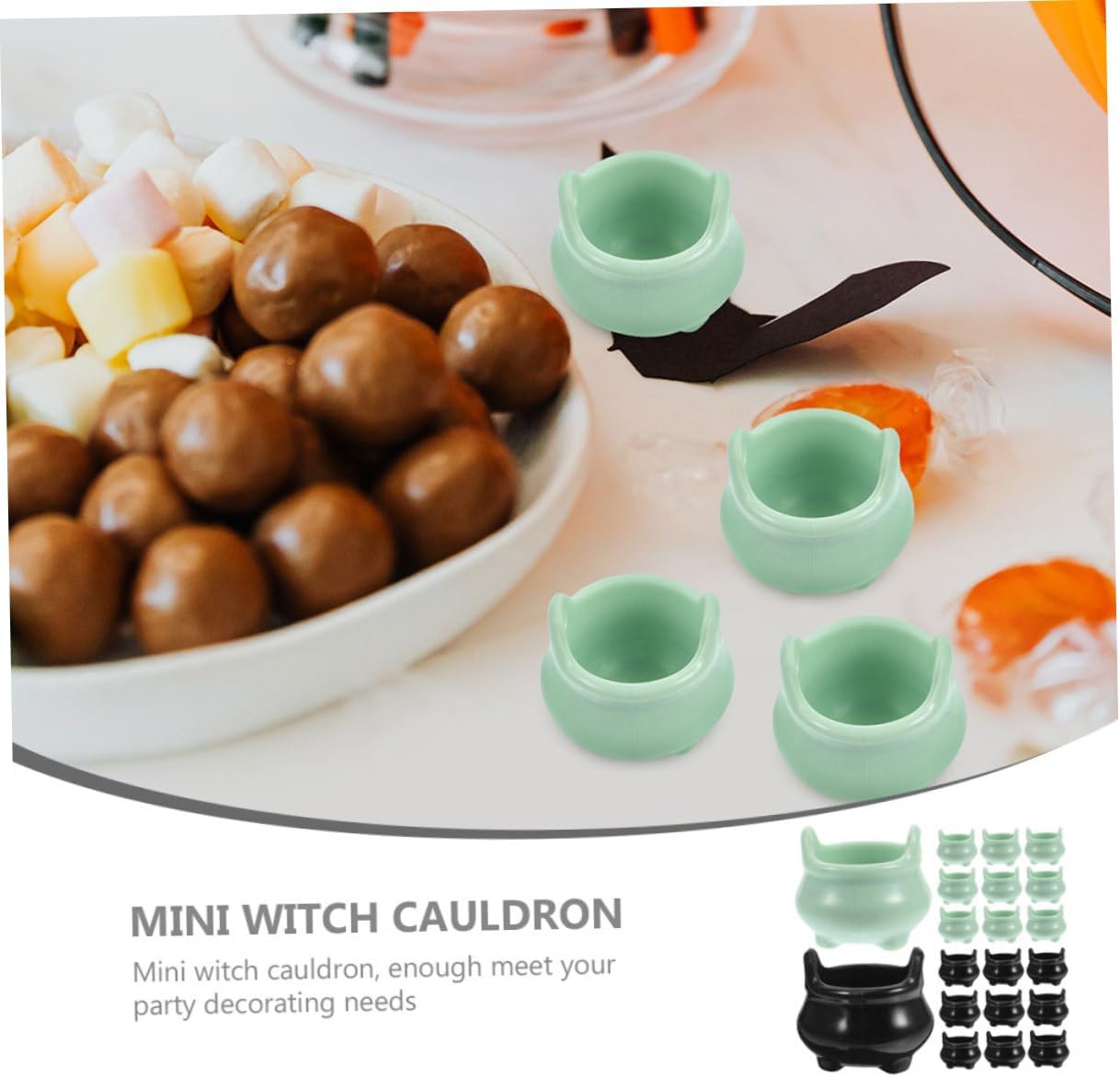 20pcs Mini Cauldron Halloween Decorations