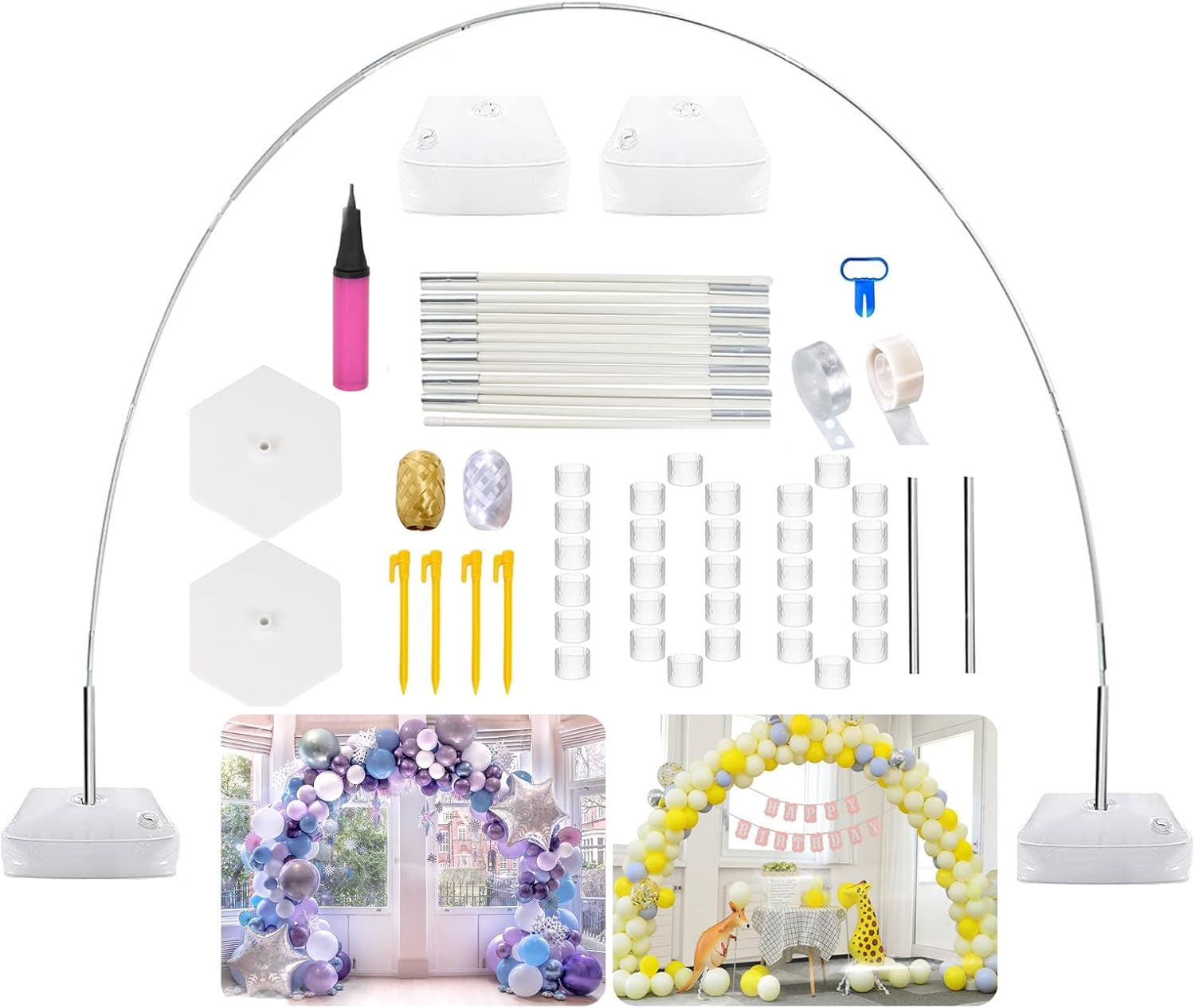 LANGXUN 20ft Balloon Arch Kit for Parties