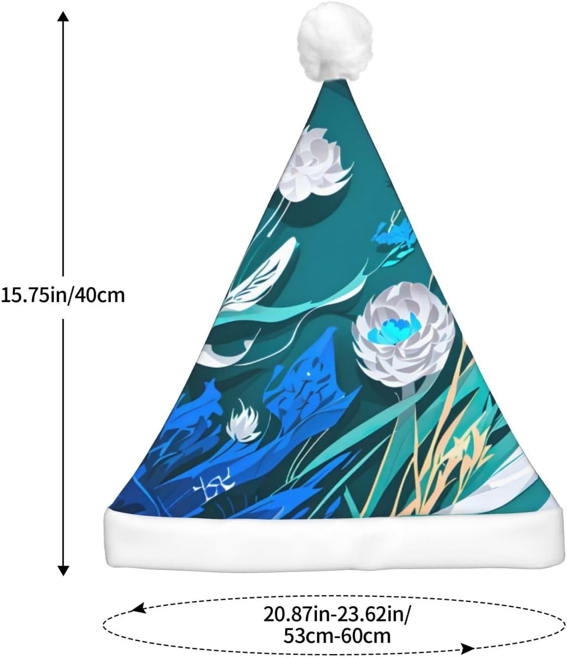 QINZHENG LED Light Up Dragonfly Santa Hat for Adults