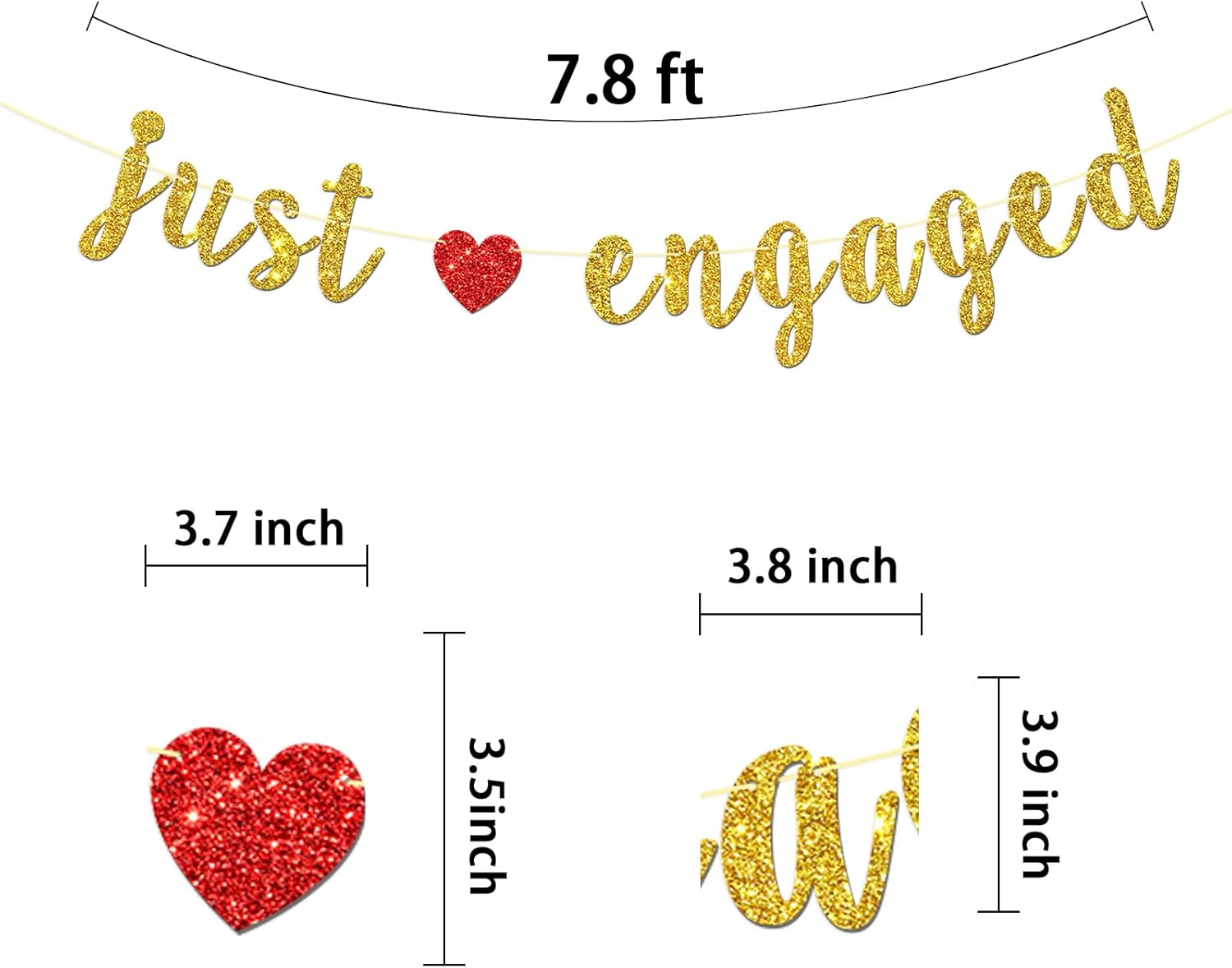 Dill-Dall Just Engaged Party Banner