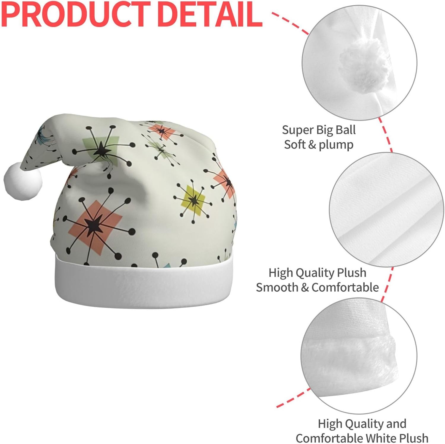 QINZHENG Abstract Geometric Santa Hat