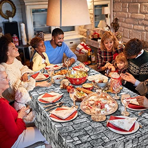 Irenare Stone Wall Tablecloths 8 Pack 108x54 Inch