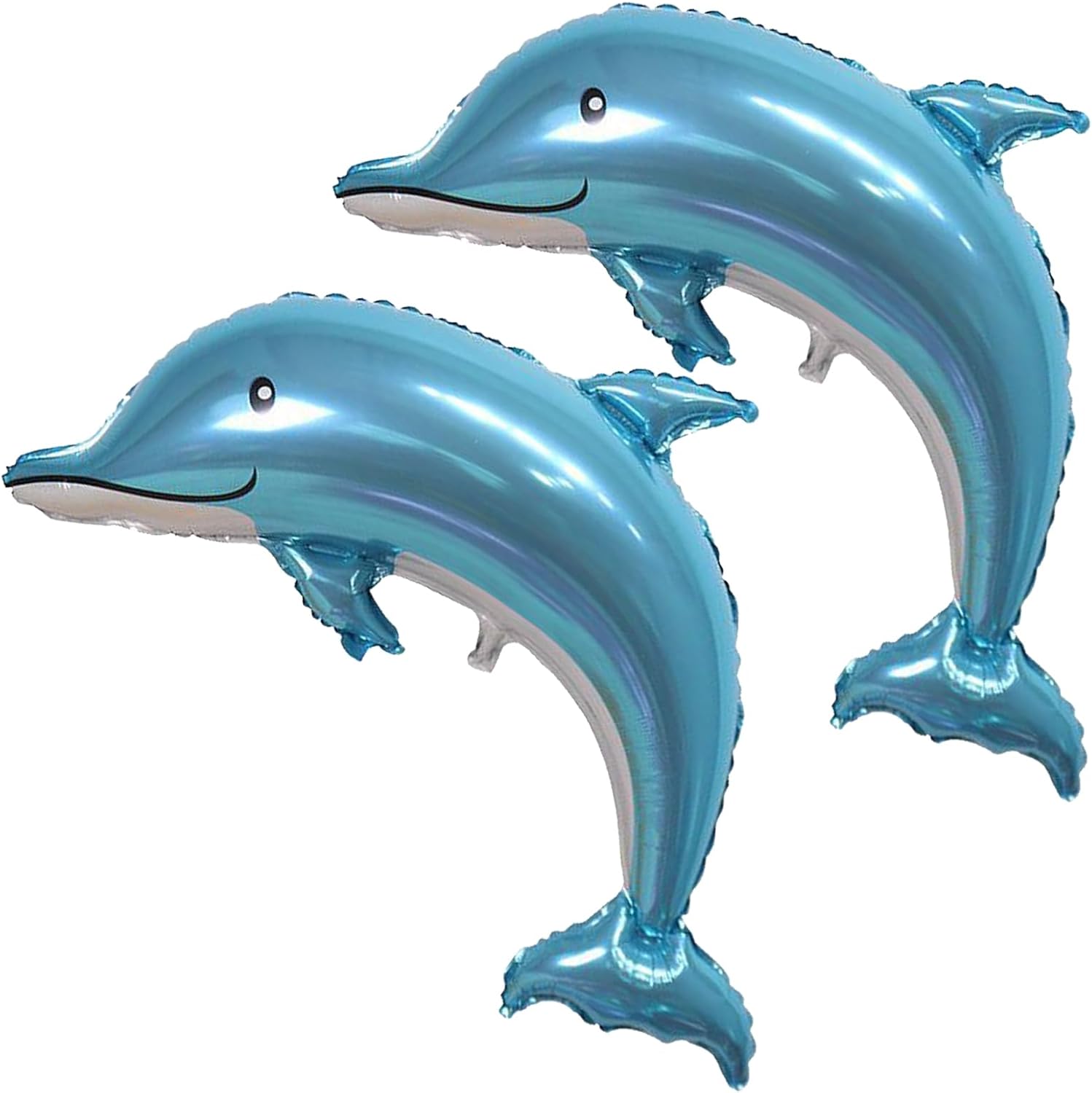 Large Dolphin Balloons 2PCS 46 Inch Ocean Animal Decorations