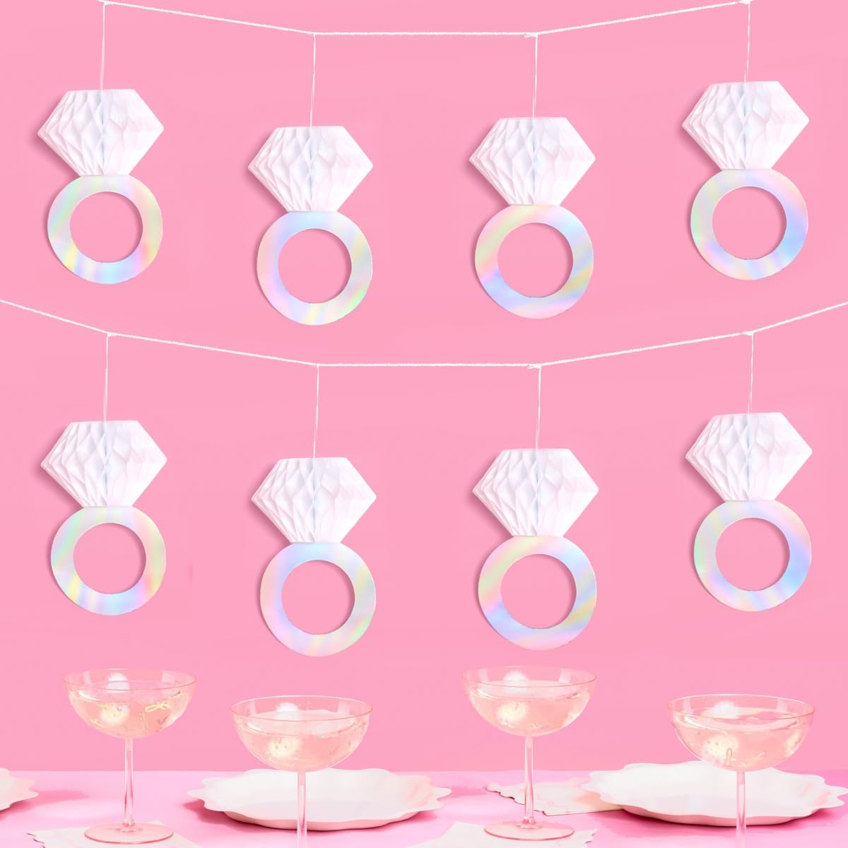 Xo Fetti Diamond Ring 3D Banner 5 Ft