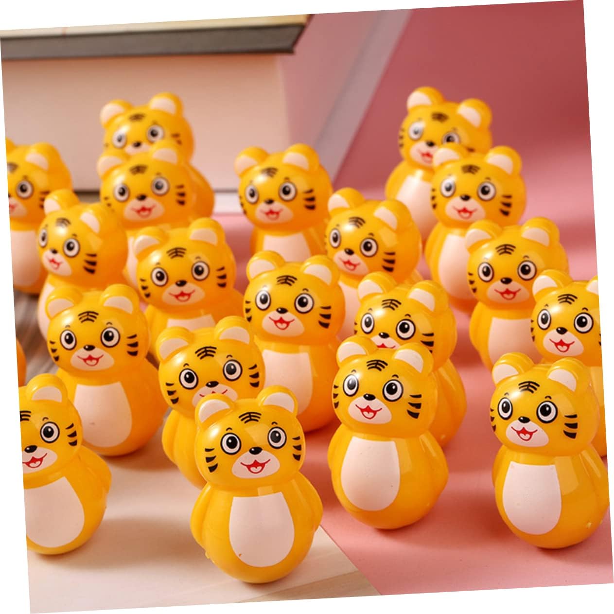 20pcs Tiger Tumbler Toy Wobbling Home Decor for Kids