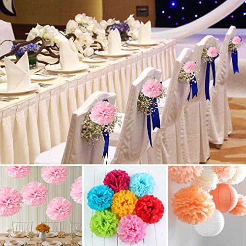 10pcs Tissue Paper Pom Poms Wedding Party Decor