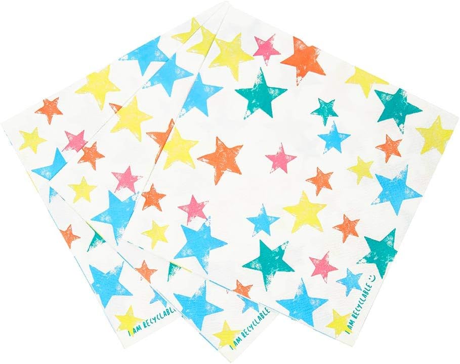 Star Themed Birthday Napkins Pack Of 20