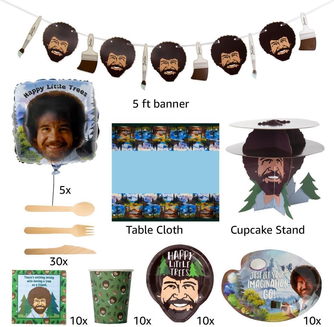 Mighty Mojo Bob Ross Party In A Box Kit