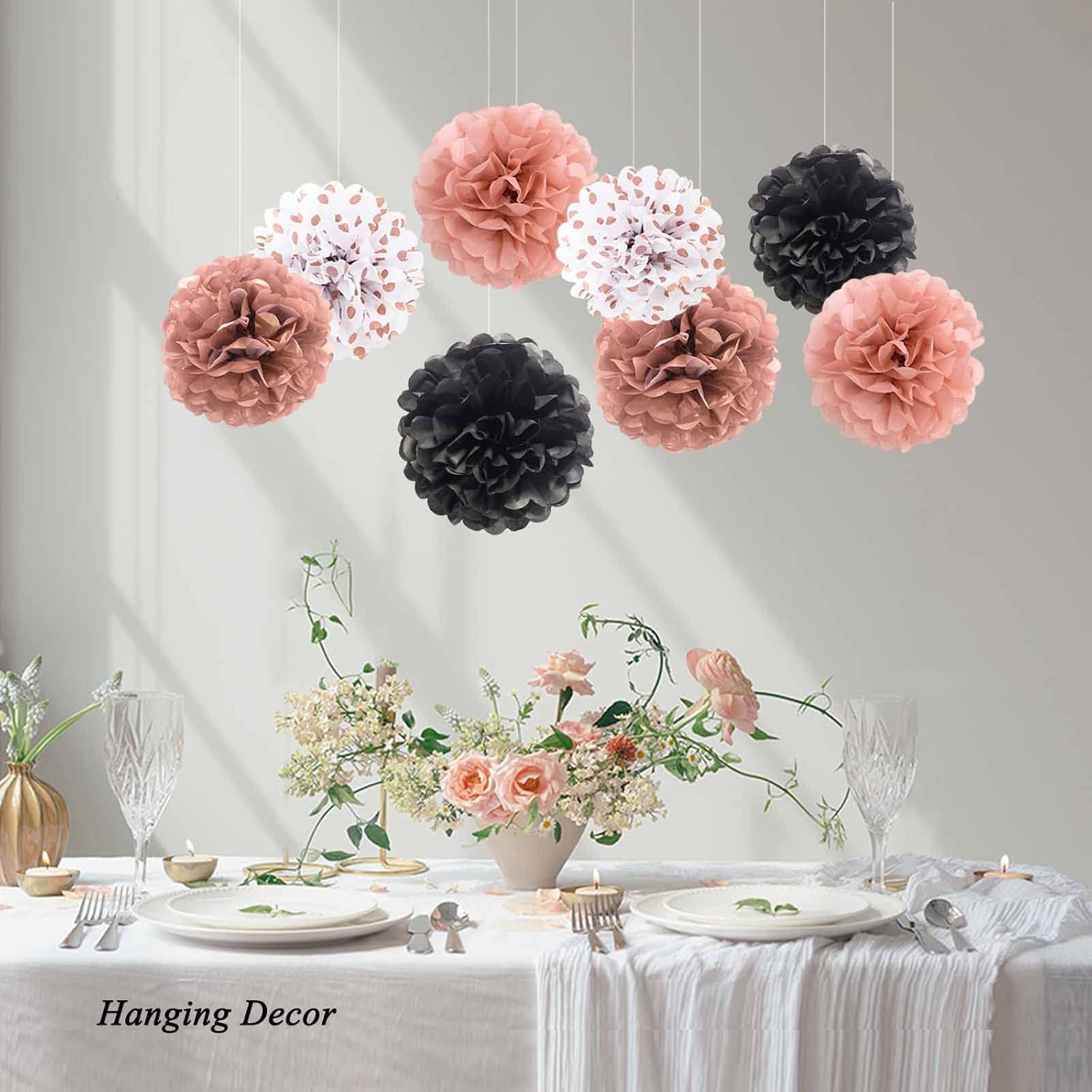 ANSOMO Tissue Paper Pom Poms Party Decorations