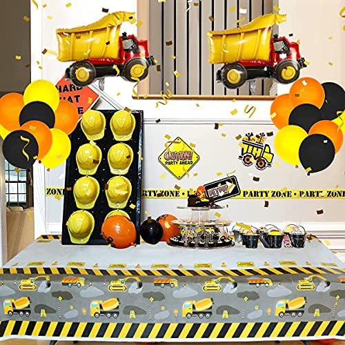Construction Table Covers 86x51in for Kids Party