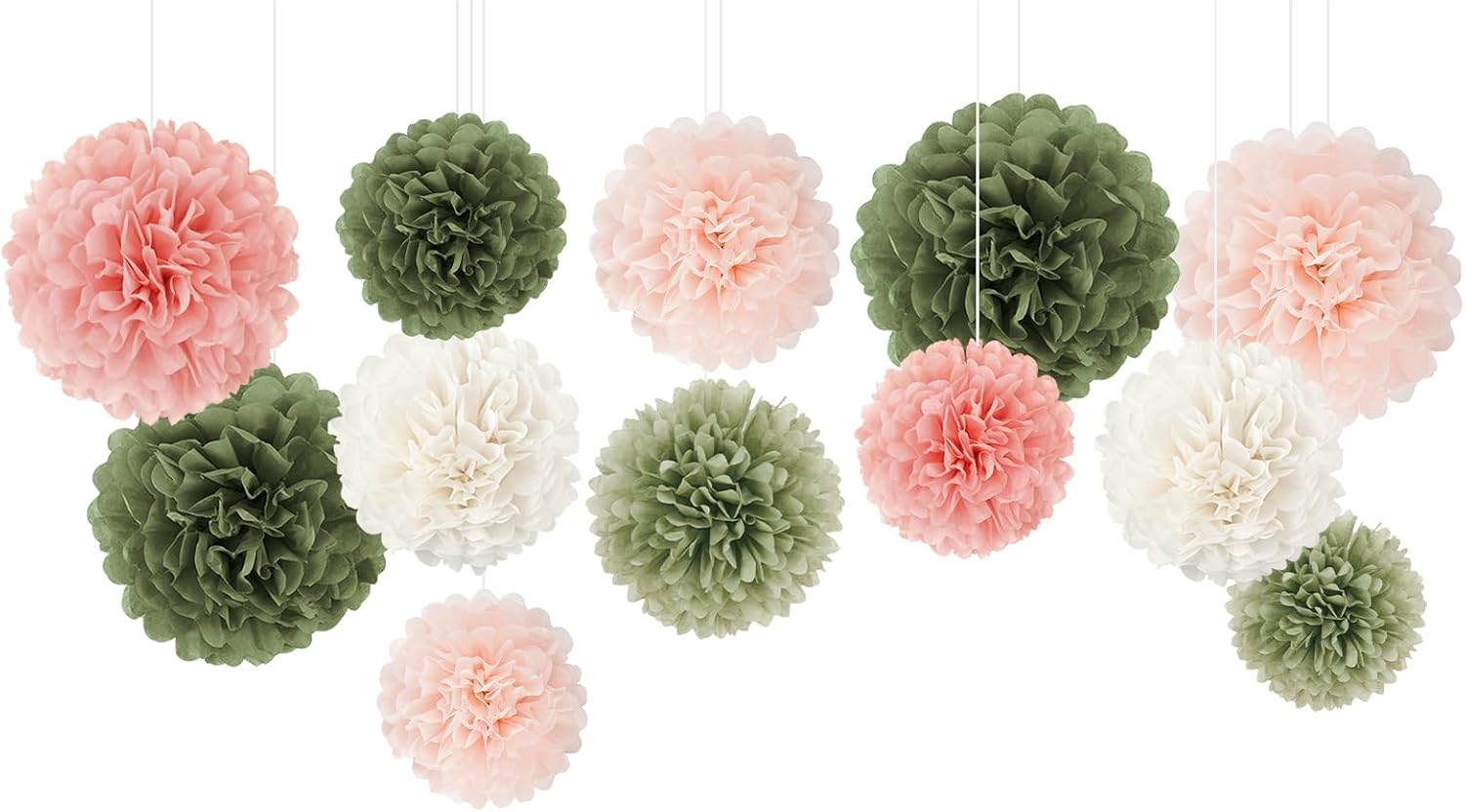 NICROHOME EUR Bridal Shower Decorations Set 12 PCS