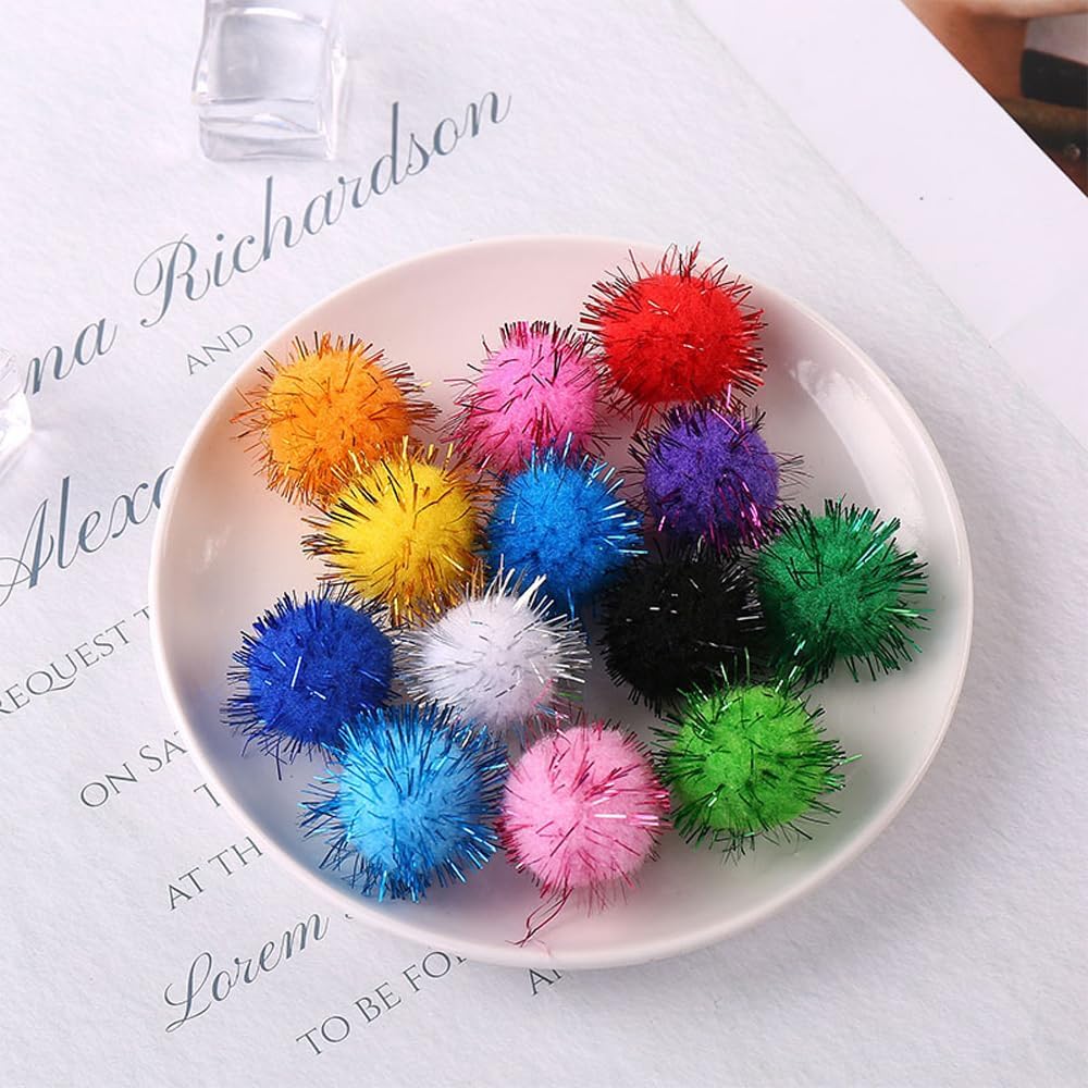 200pcs Glitter Sparkle Balls Christmas Decorations Green