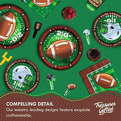 Treasures Gifted Football Birthday Tablecloth - Pack of 2