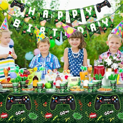 Tiamon 172 Pcs Video Game Party Decoration Set