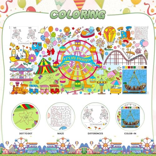 Drunze Giant Poster for Kids Fun Park Decor