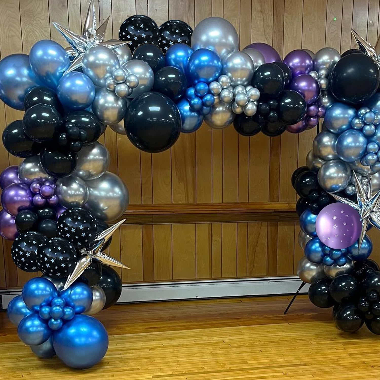 Galaxy Space Balloon Arch Garland Kit 144Pcs Decorations