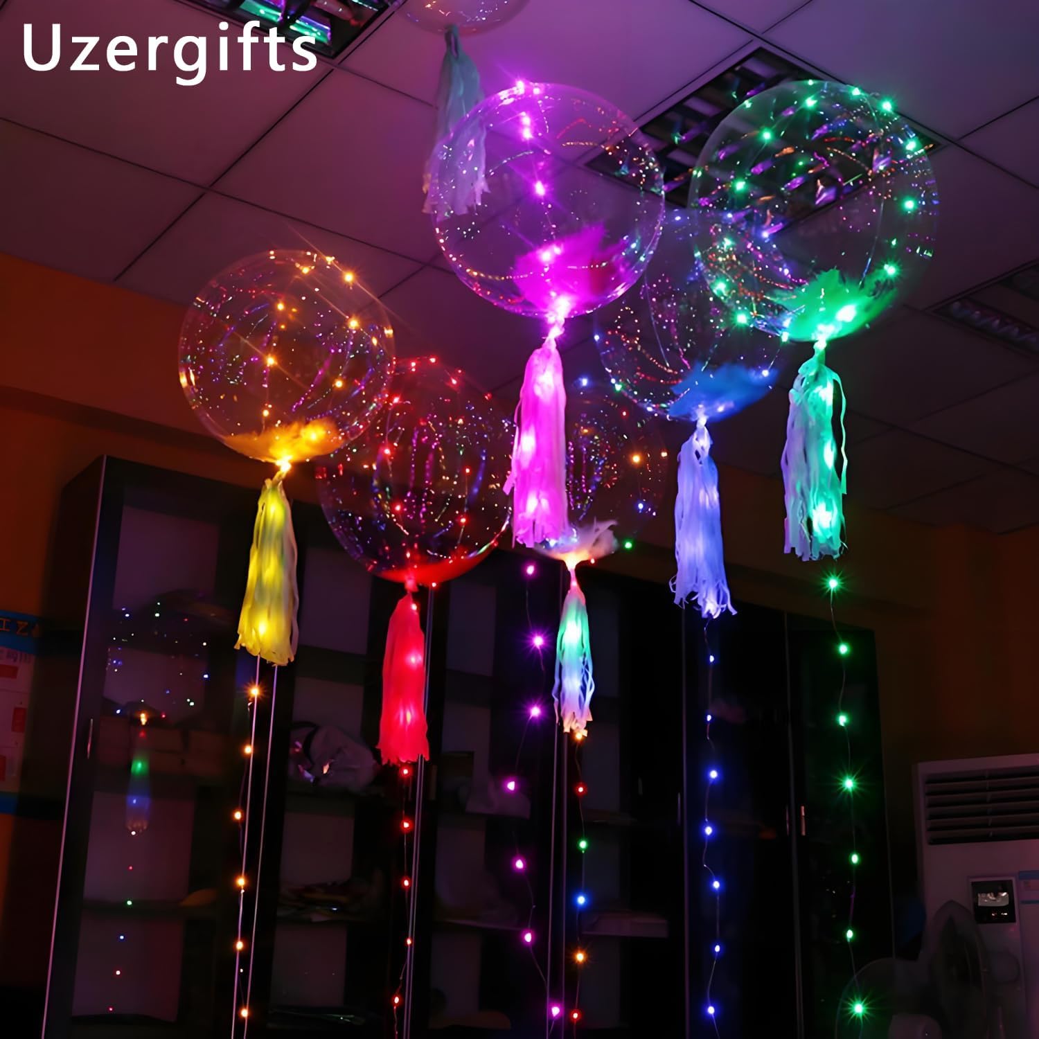 25 Pack Transparent Bobo Balloons 24 Inches for Decorations