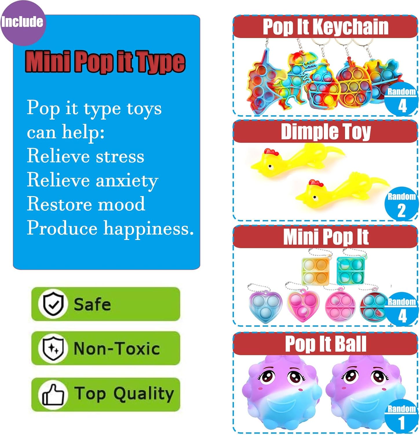 Leeche Premium Party Favors Toy Pack for Kids