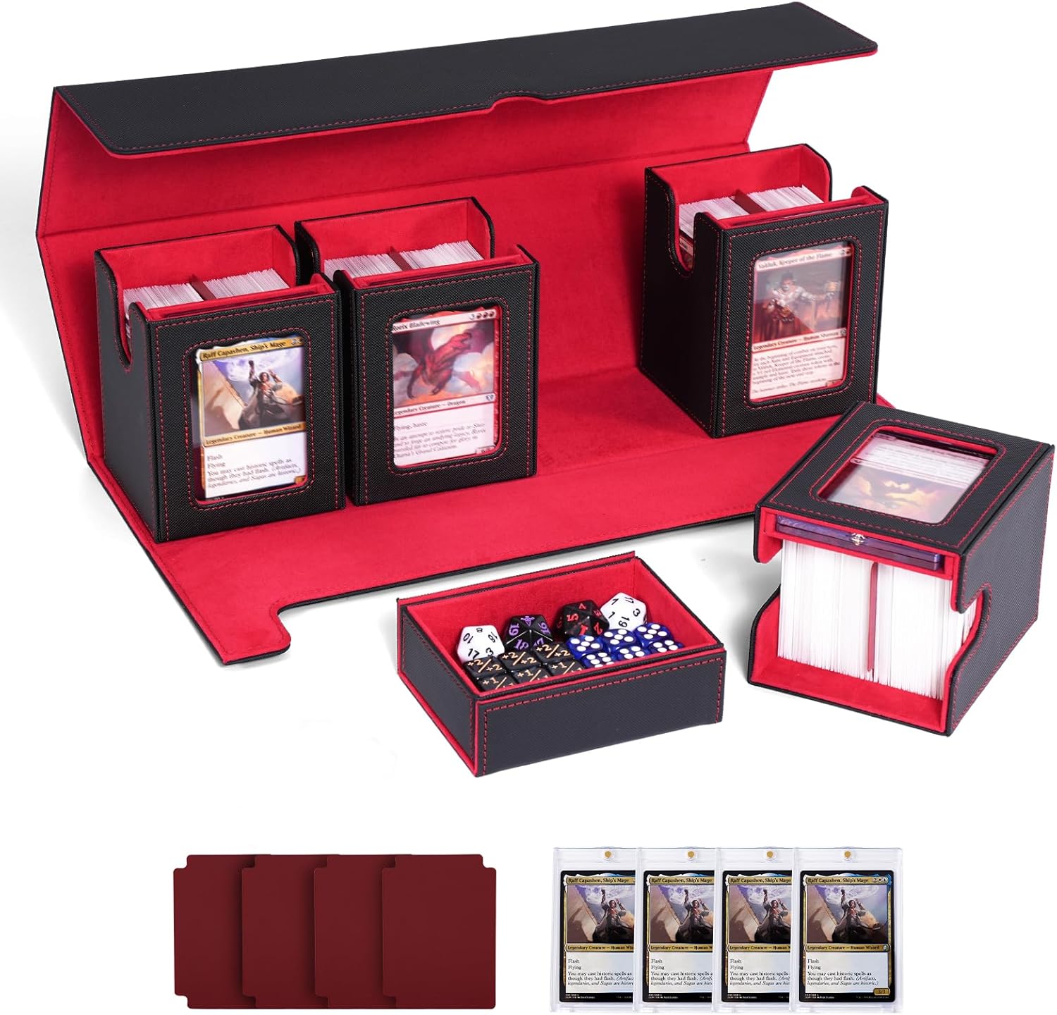 Banloga Magic Deck Box with Commander Display