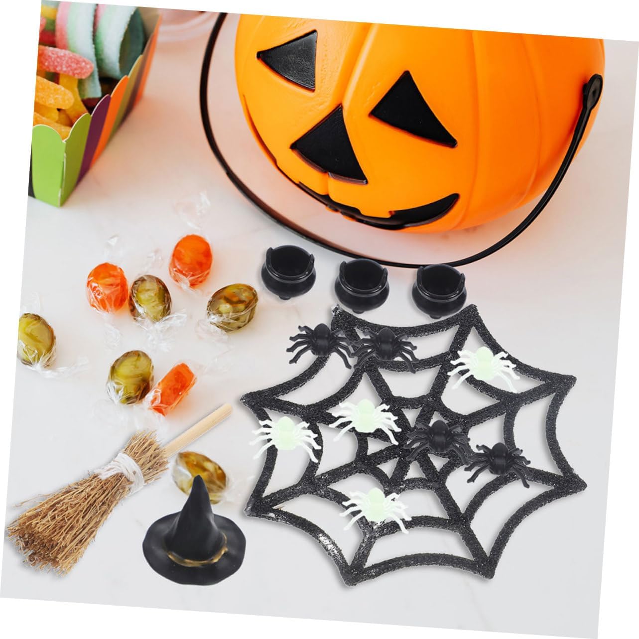 Kichvoe 2sets Miniature Halloween Figurines Set for Halloween Decorations