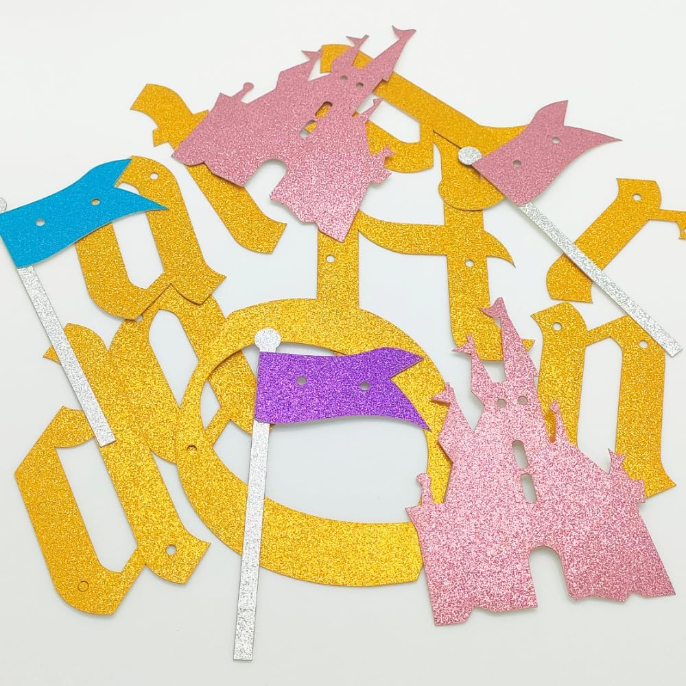 Happiest Birthday On Earth Banner Castle Theme Hanging Decoration