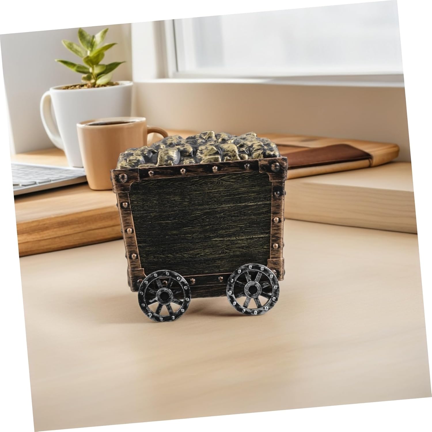 VICASKY Miniature Mining Cart Storage Box