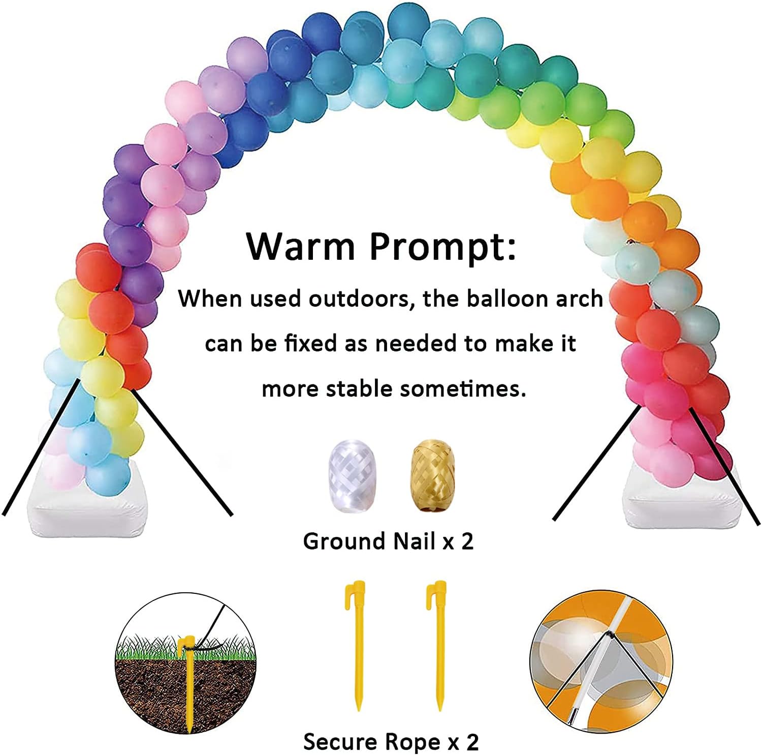 LANGXUN 20ft Balloon Arch Kit for Parties