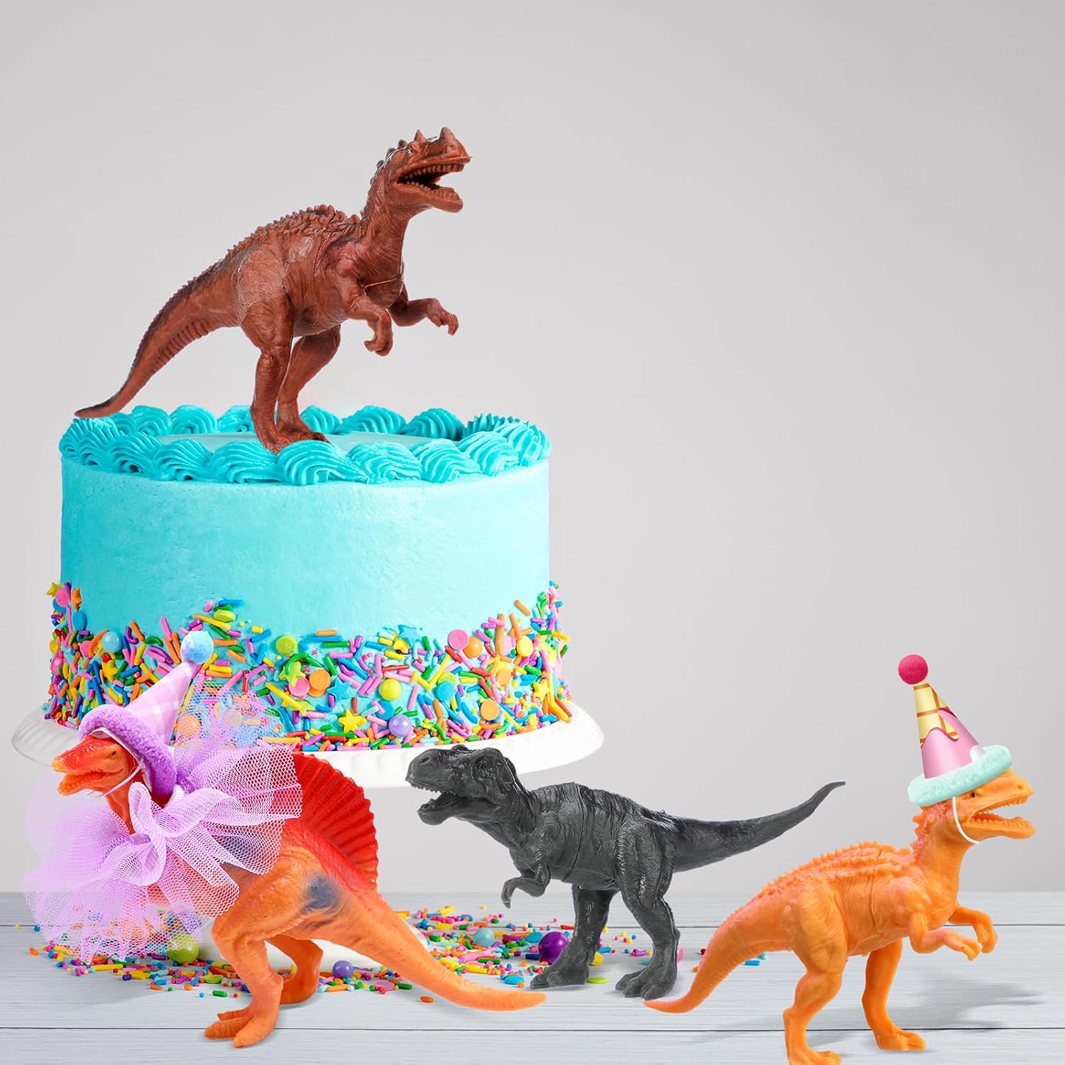 Weysat 27pcs Dinosaur Party Decorations with Hats and Skirts