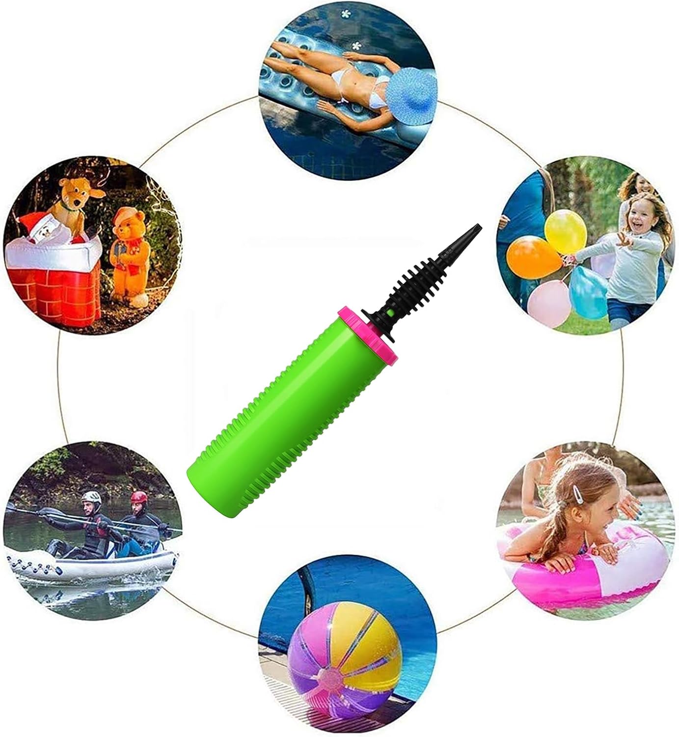 Ouyili Balloon Pump Hand 2 Pack with Tying Tool