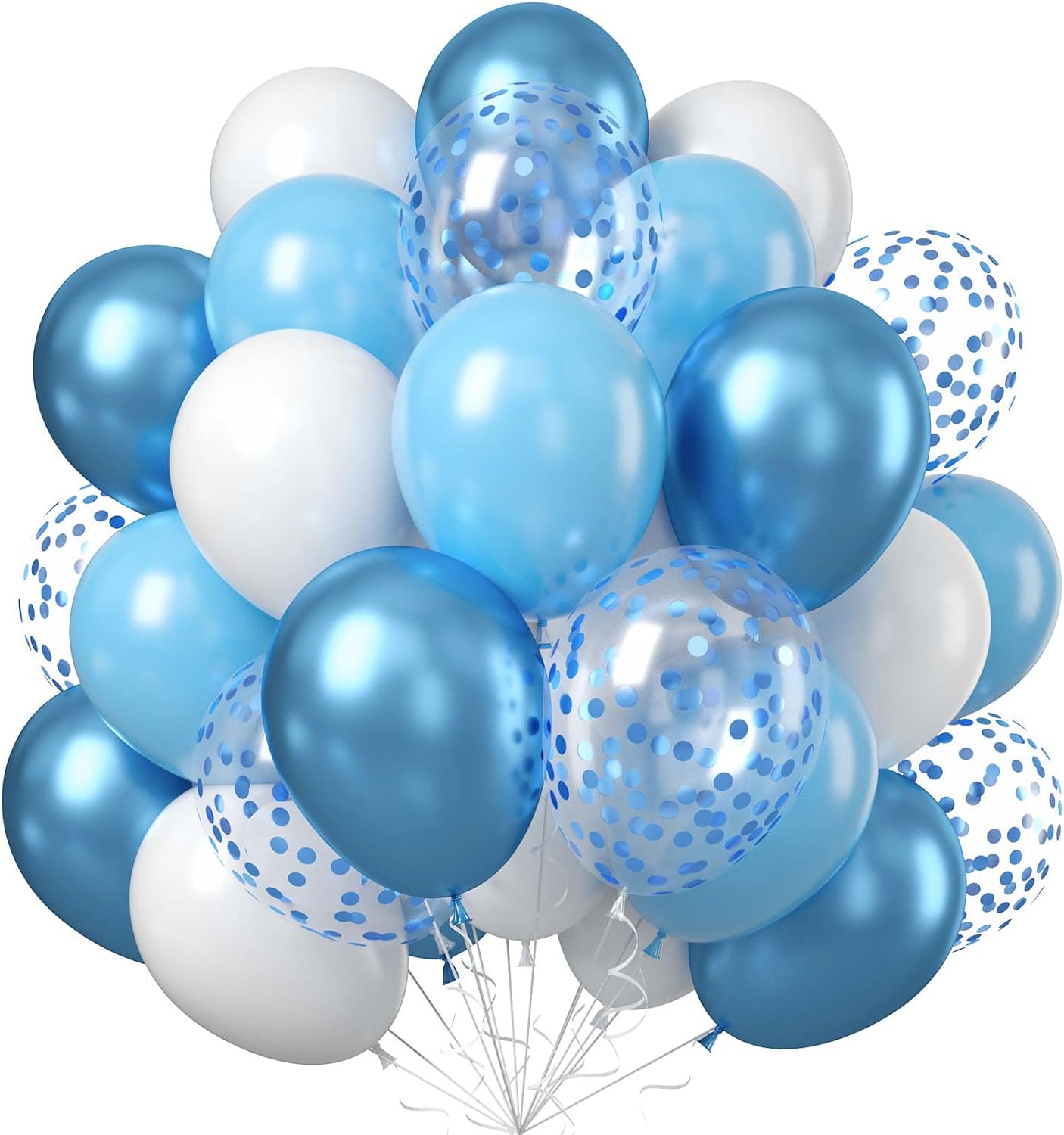 Blue and White Balloons Set for Birthday Parties