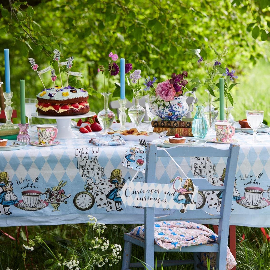 Alice in Wonderland Party Decorations for 16 Guests