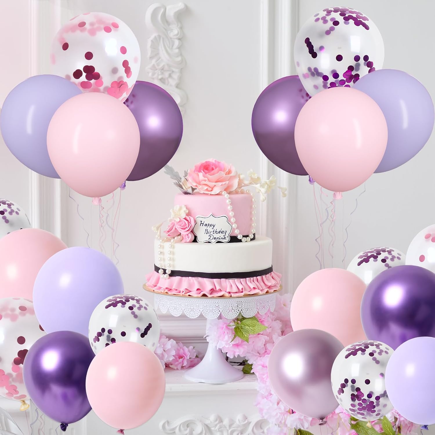 RUBFAC 65 Pcs 12 Inches Balloon Arch Garland Kit