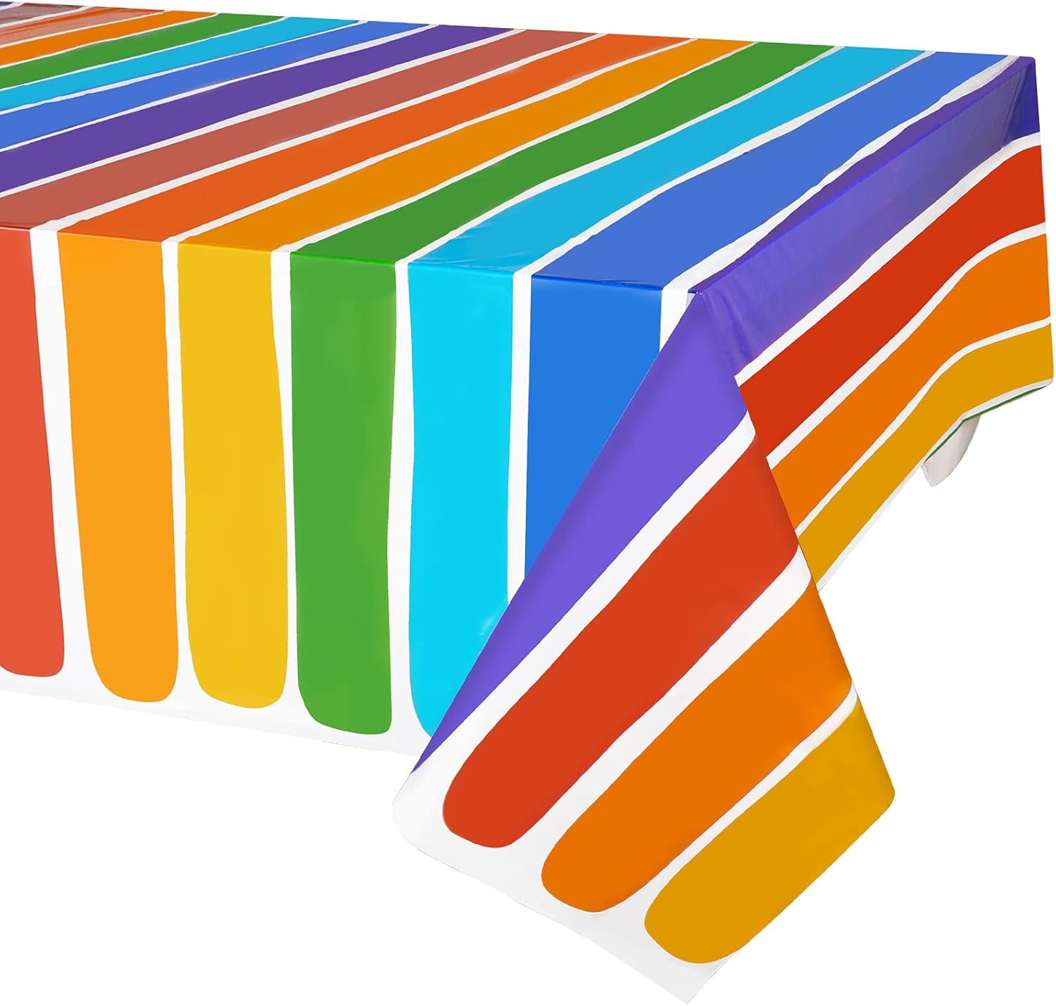 PHOGARY 3 Pack Rainbow Tablecovers for Party Decor