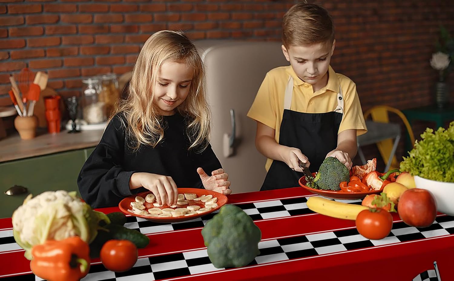 3 Pack Checkered Race Car Tablecloths for Birthday Parties