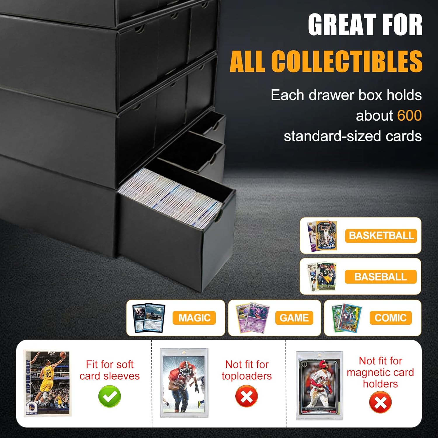 12000 Plus Card Storage Box For Trading Cards
