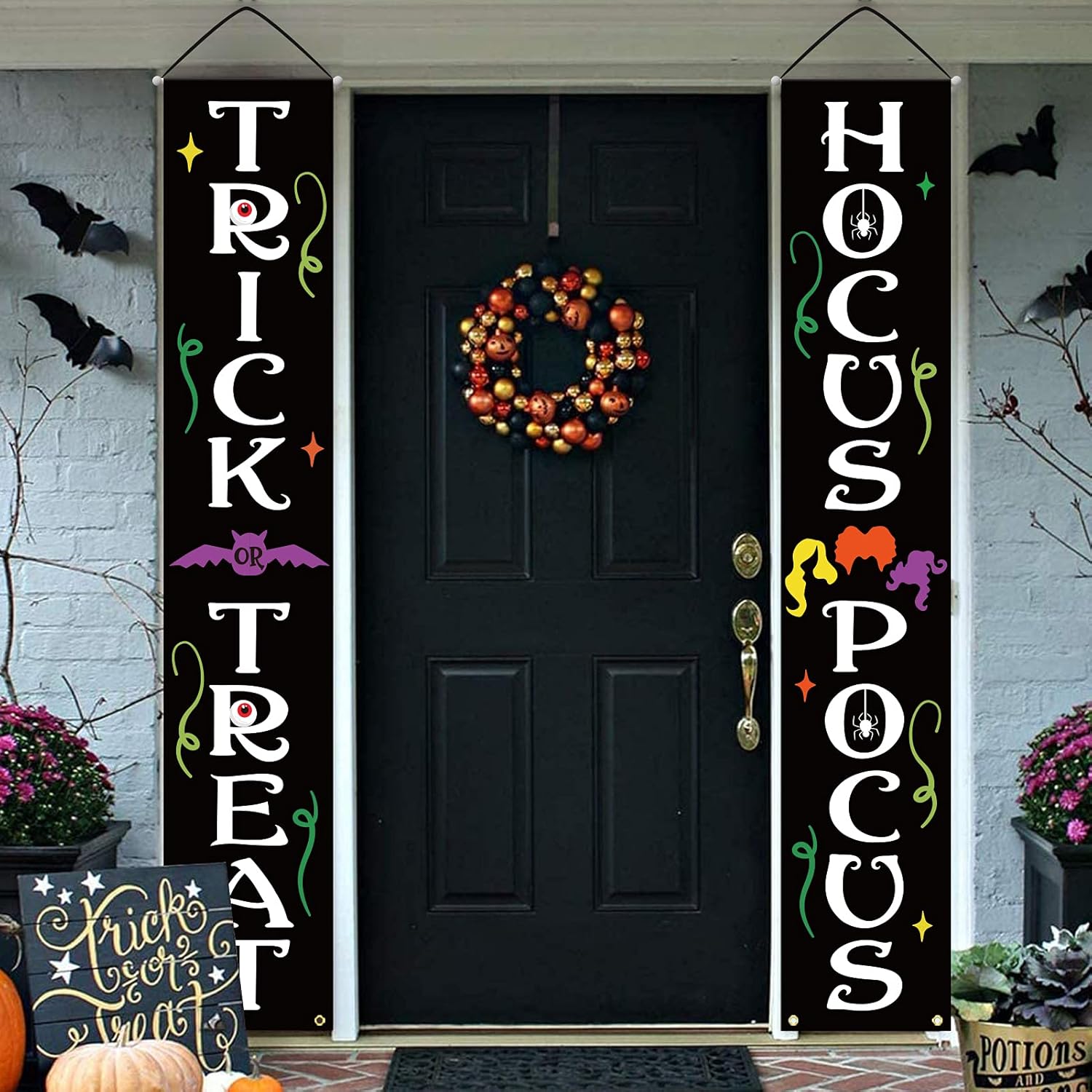 DAZONGE Halloween Decorations Outdoor and Indoor Banners