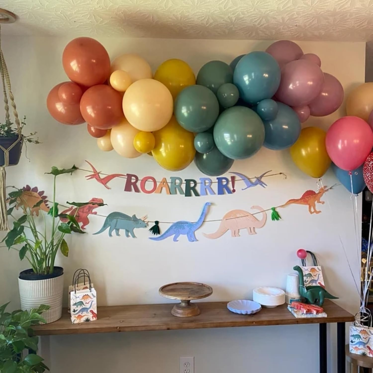 KEPMOV Boho Rainbow Balloons 60Pcs Set 12 Inch Decor