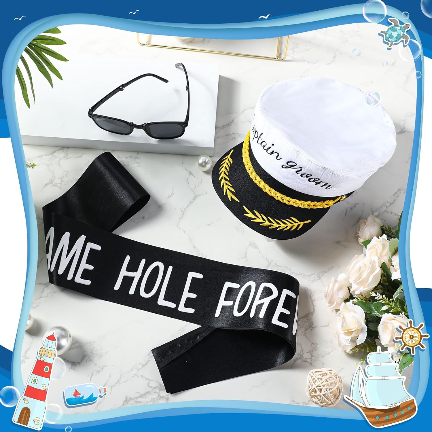 JaGely 3 Pcs Bachelor Party Accessories Groom Set