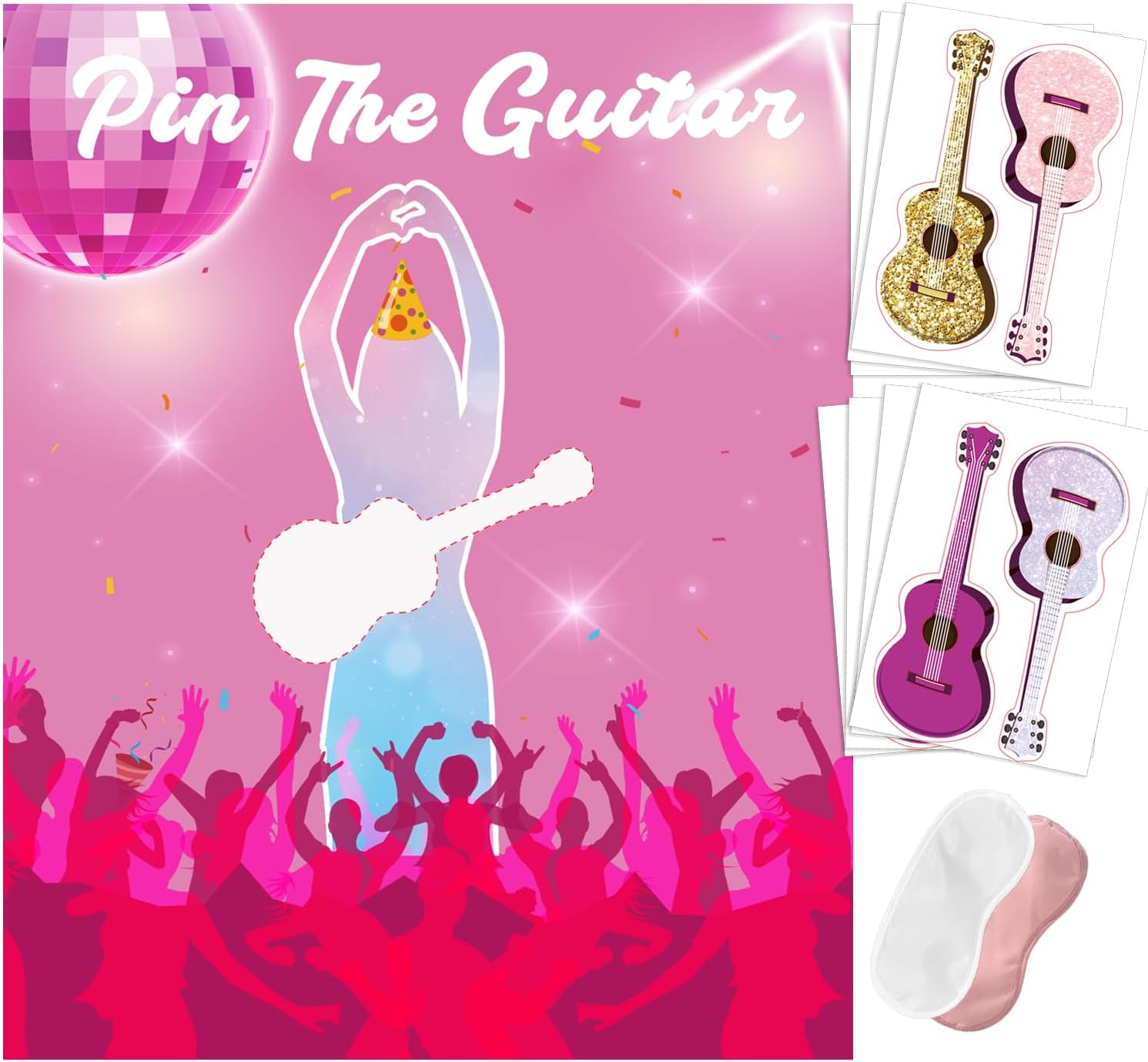 Pin The Guitar Music Party Game for Girls