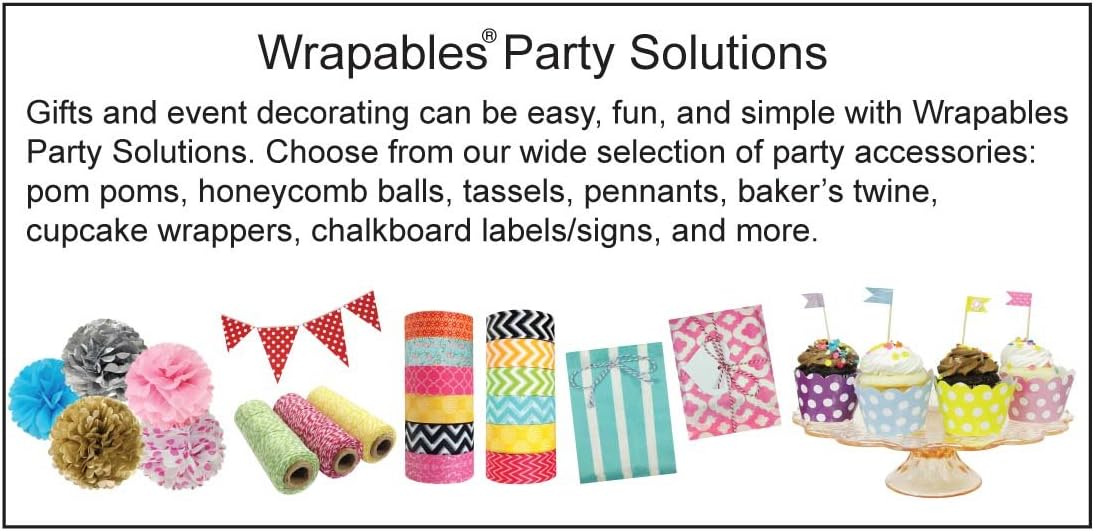 Wrapables 12 Inch Tissue Pom Poms Set of 3