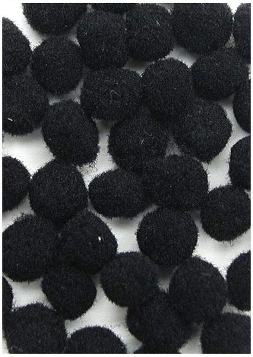 PA Essentials Black Tissue Pom Poms 40pc
