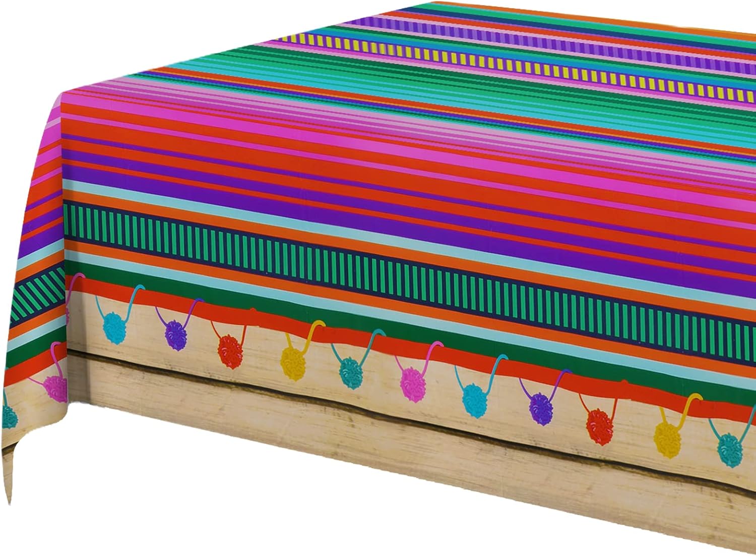 3PCS Fiesta Tablecloth for Mexican Party Decorations