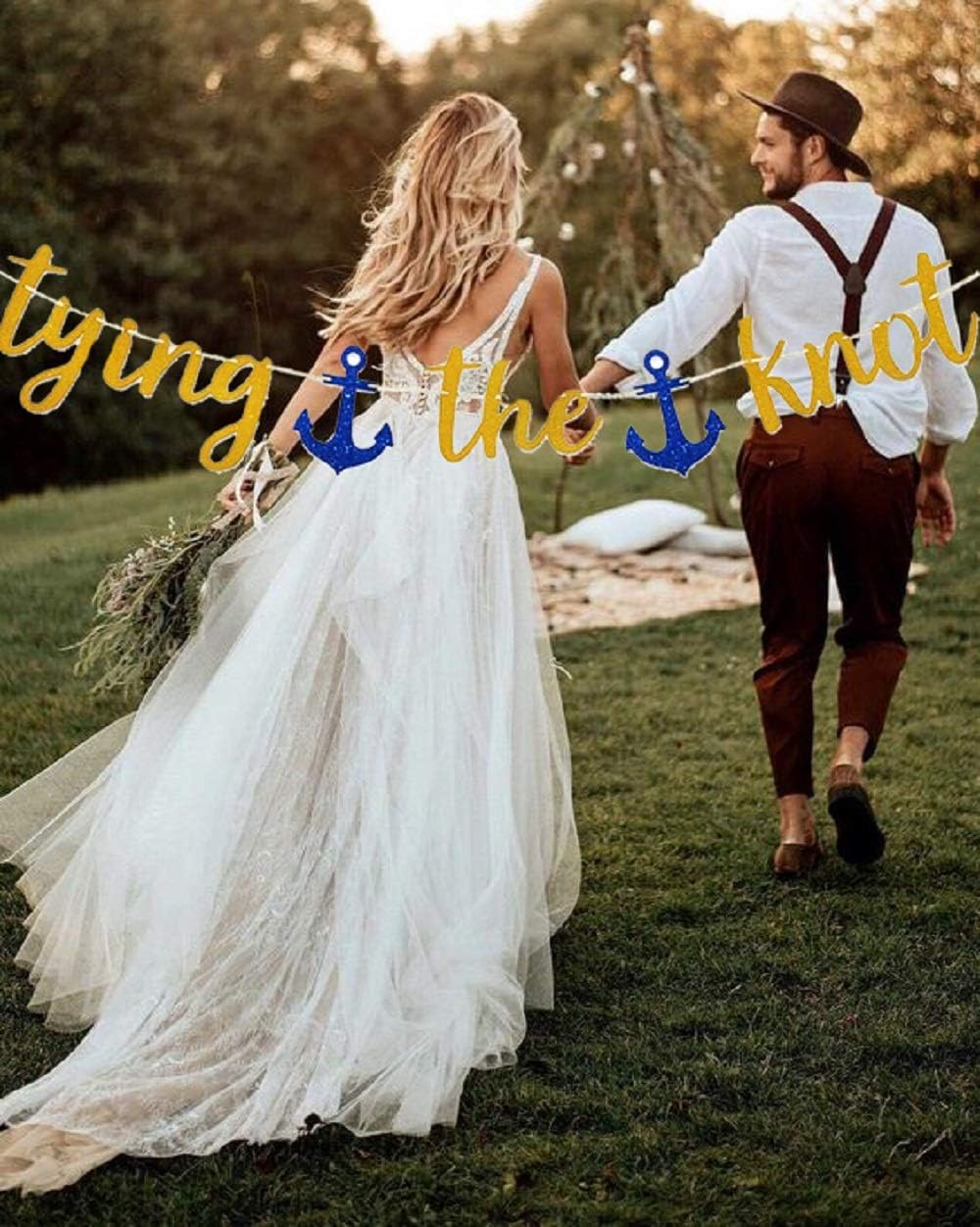 LaVenty Tying the Knot Banner Set of 2